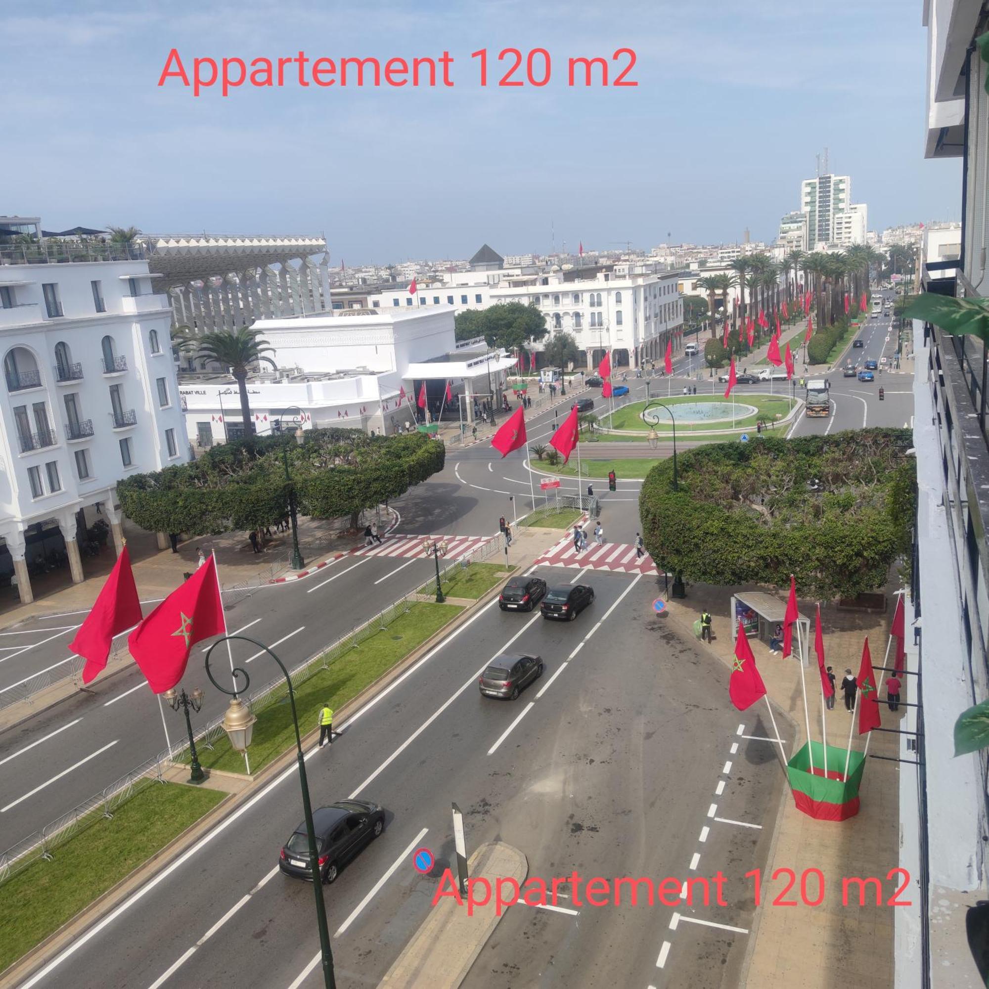 Panoramic View Of Downtown Rabat Leilighet Eksteriør bilde