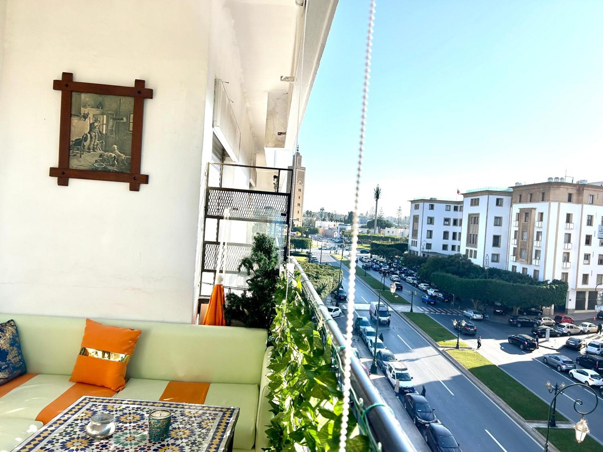 Panoramic View Of Downtown Rabat Leilighet Eksteriør bilde
